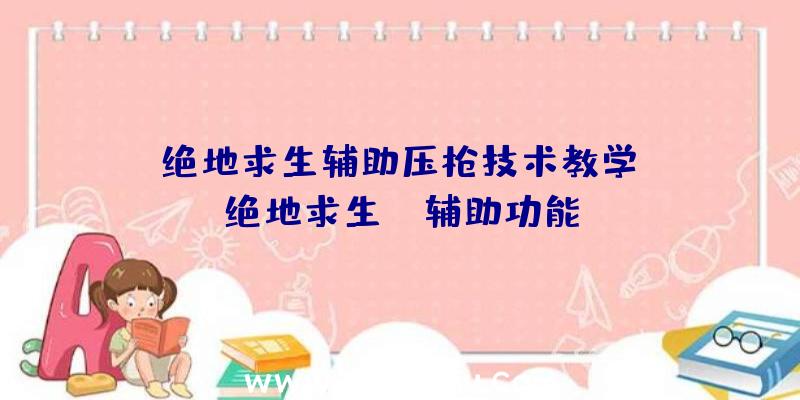 「绝地求生辅助压枪技术教学」|绝地求生gm辅助功能